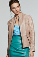 Riva Women's Leather Jacket | Derimod