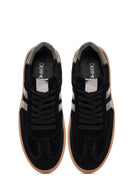 Kadın Siyah Bağcıklı Süet Deri Sneaker | Derimod