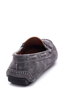 Erkek Gri Süet Deri Casual Loafer | Derimod