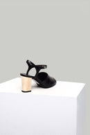 Ankle Strap Women's Leather Heeled Sandals | Derimod