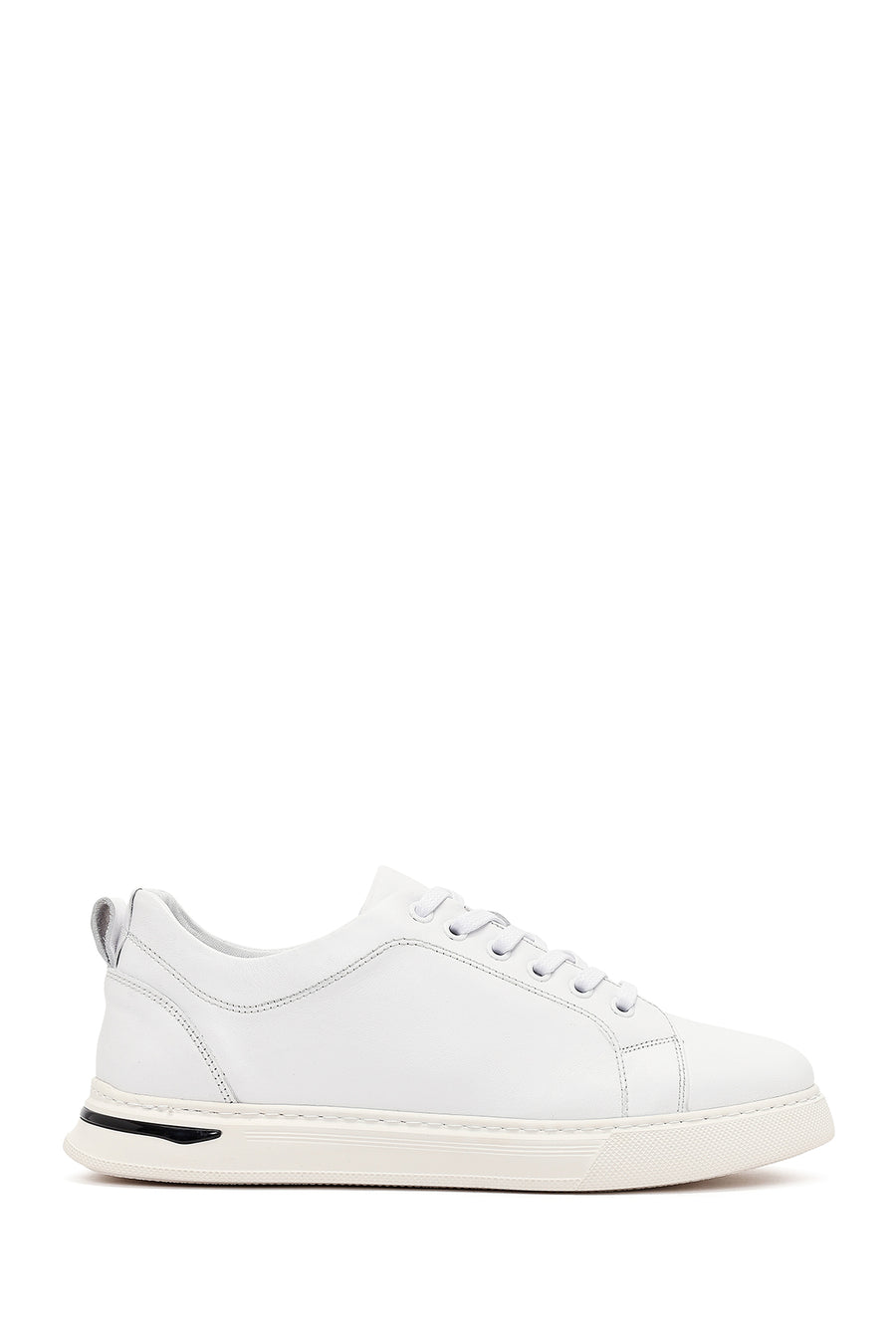 Erkek Beyaz Bağcıklı Deri Sneaker 26SFD661018 | Derimod