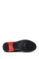 Men's Black Lace-up Leather Sneaker | Derimod