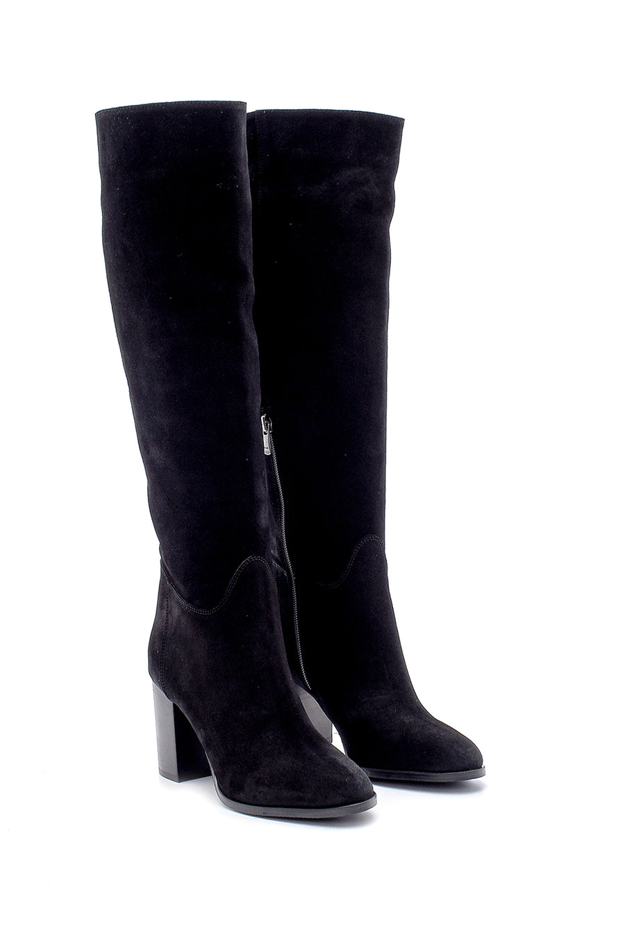 Women's Suede Heeled Boots