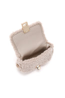 Women's Gray Plush Mini Crossbody Bag | Derimod