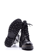 Women's Lace-up Leather Boots | Derimod