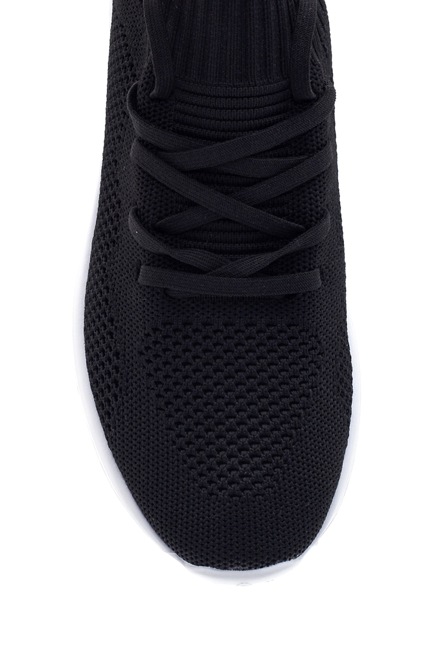 Women's Black Fabric Sneaker