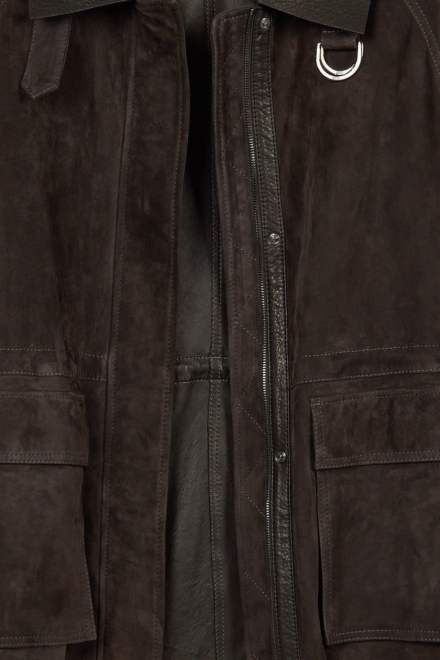 Malibu Woman Brown Suede Leather Jacket