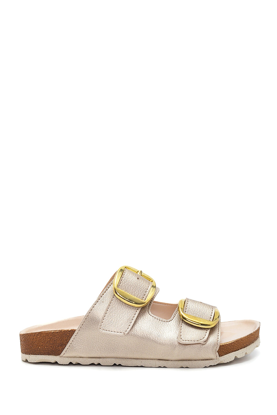 Women's Gold Buckle Slippers 22SFE520032 | Derimod
