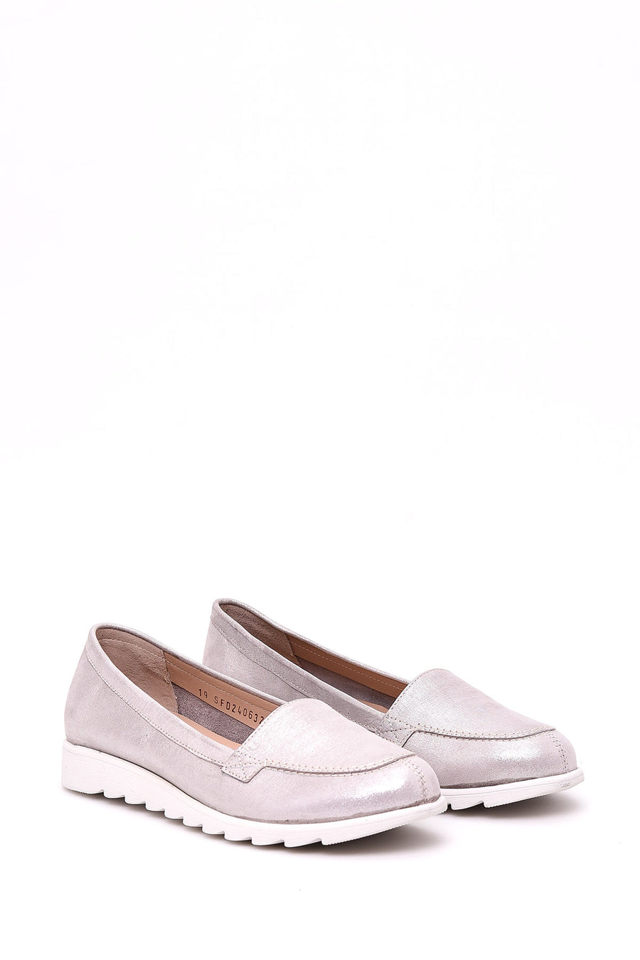 Women's Leather Shiny Ballerinas