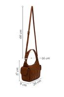 Woman Brown Long-Strap Quilted Shoulder Bag | Derimod
