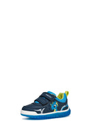 Geox Erkek Bebek Lacivert Lightyloo Bantlı Deri Sneaker | Derimod