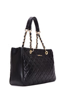 Women's Black Long Strap Quilted Shoulder Bag | Derimod