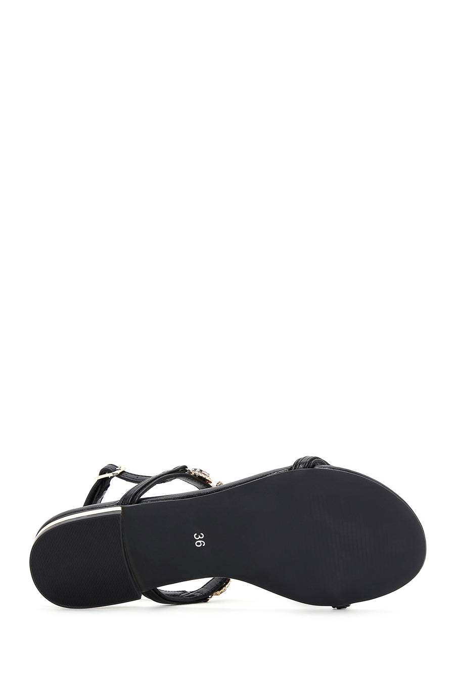 Women's Black Stone Sandals