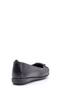 Women's Snakeskin Patterned Leather Ballerinas | Derimod