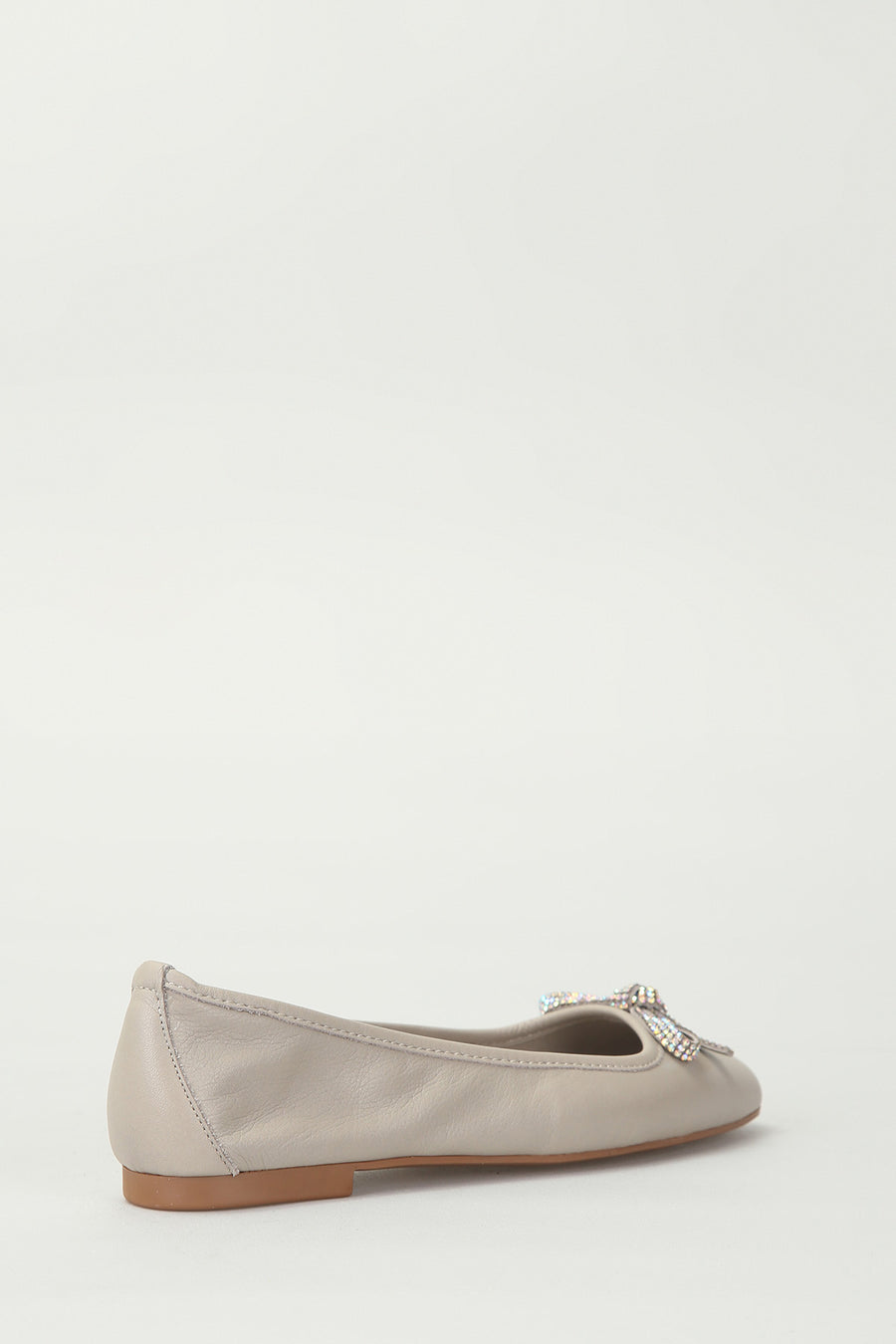 Women's Leather Ballerinas with Bow Detail