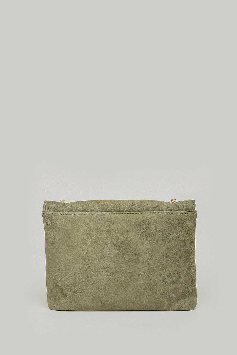 Suede Green Women's Leather Crossbody Bag