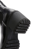 Women's Black Leather Heeled Chelsea Boots | Derimod