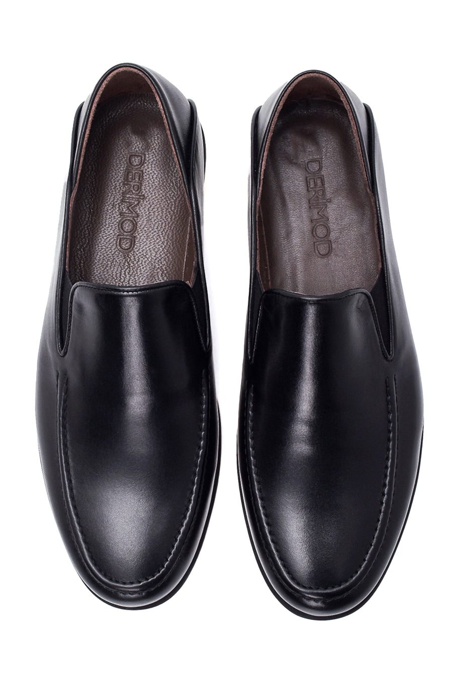 Erkek Siyah Deri Casual Loafer