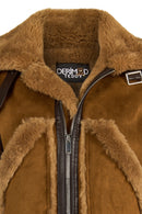 Stokholm Kadın Camel Oversize Teddy Mont | Derimod
