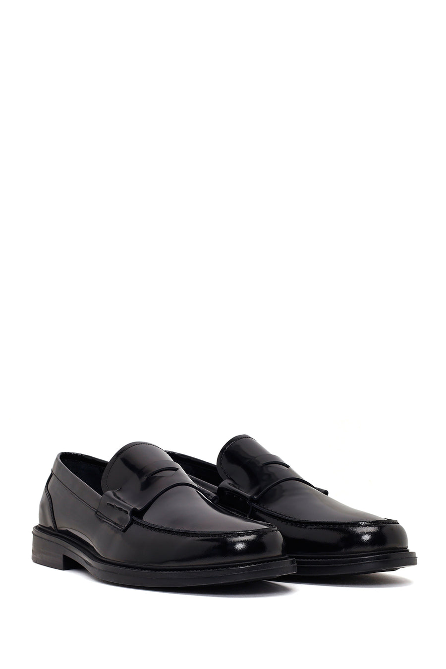Male Black Leather Classic Loafer