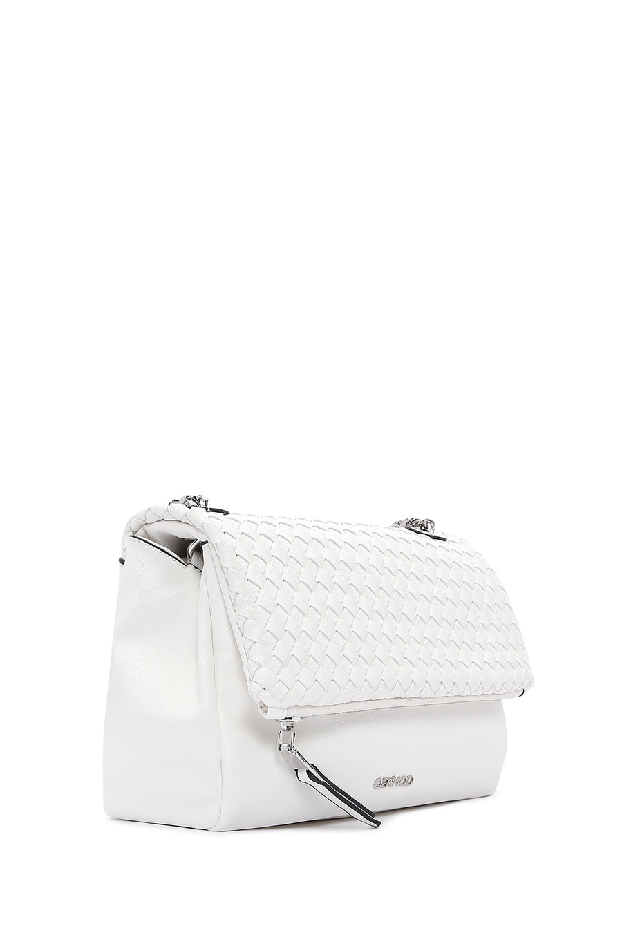 Women's White Long Strap Crossbody Bag