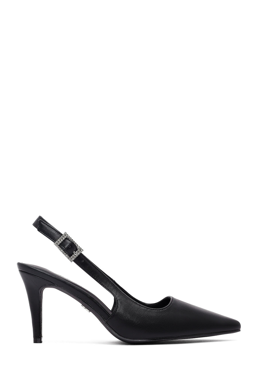 Woman Black Open-Back Thin High Heel AF550000SV | Derimod