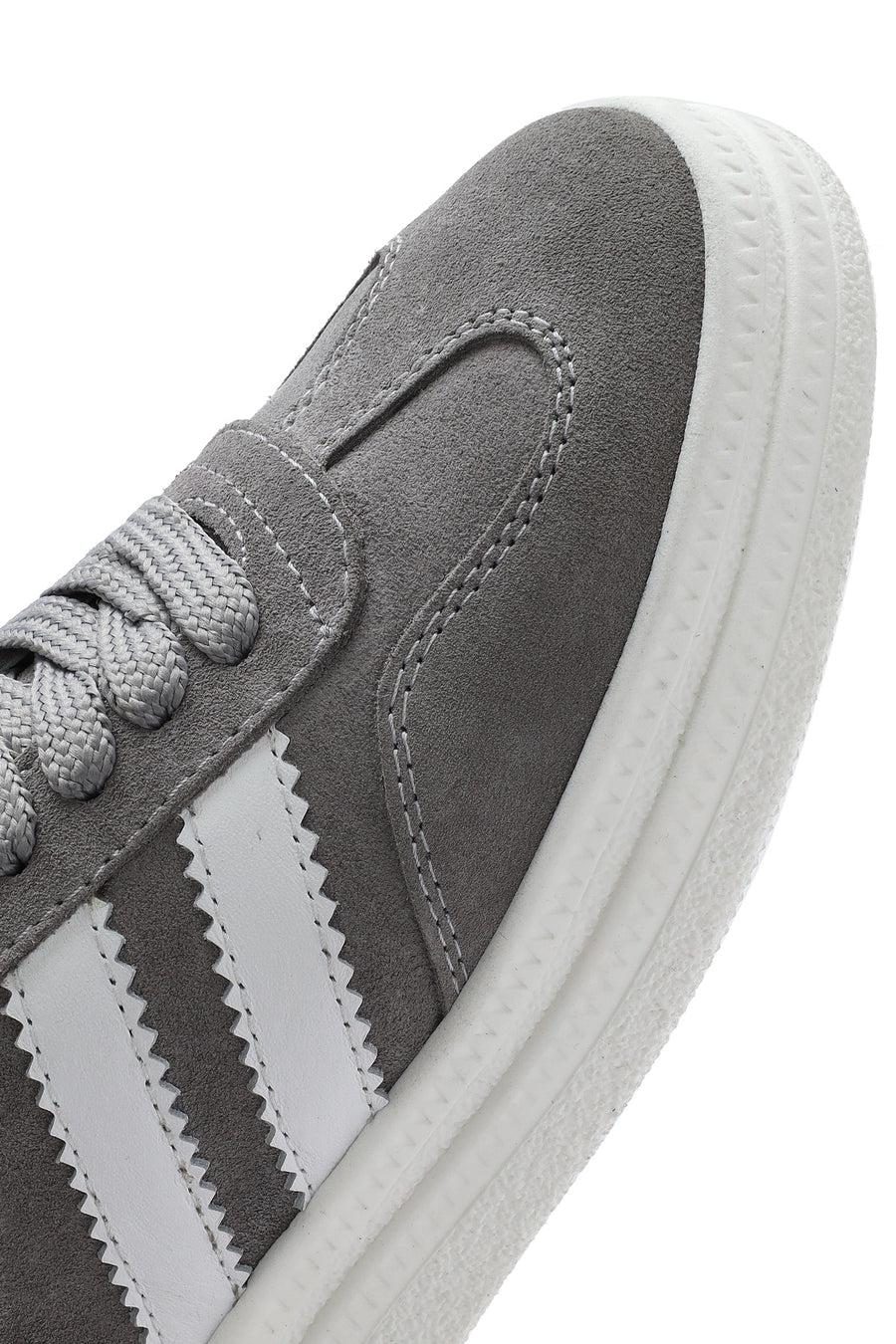 Women's Grey Lace-Up Chunky Sole Suede Leather Sneakers