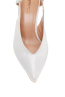 Women's Leather Printed Heeled Shoes | Derimod