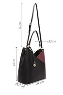 Women's Black Short and Long Strap Shoulder Bag | Derimod