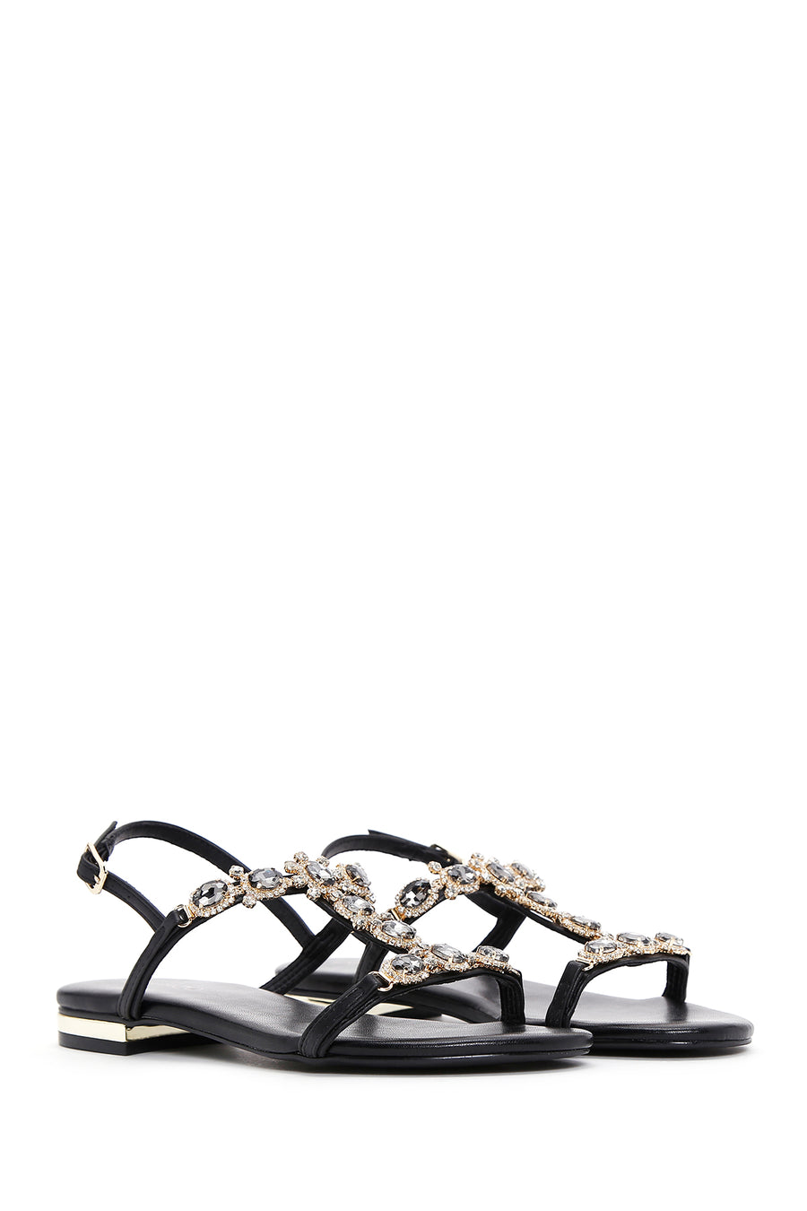 Women's Black Stone Sandals