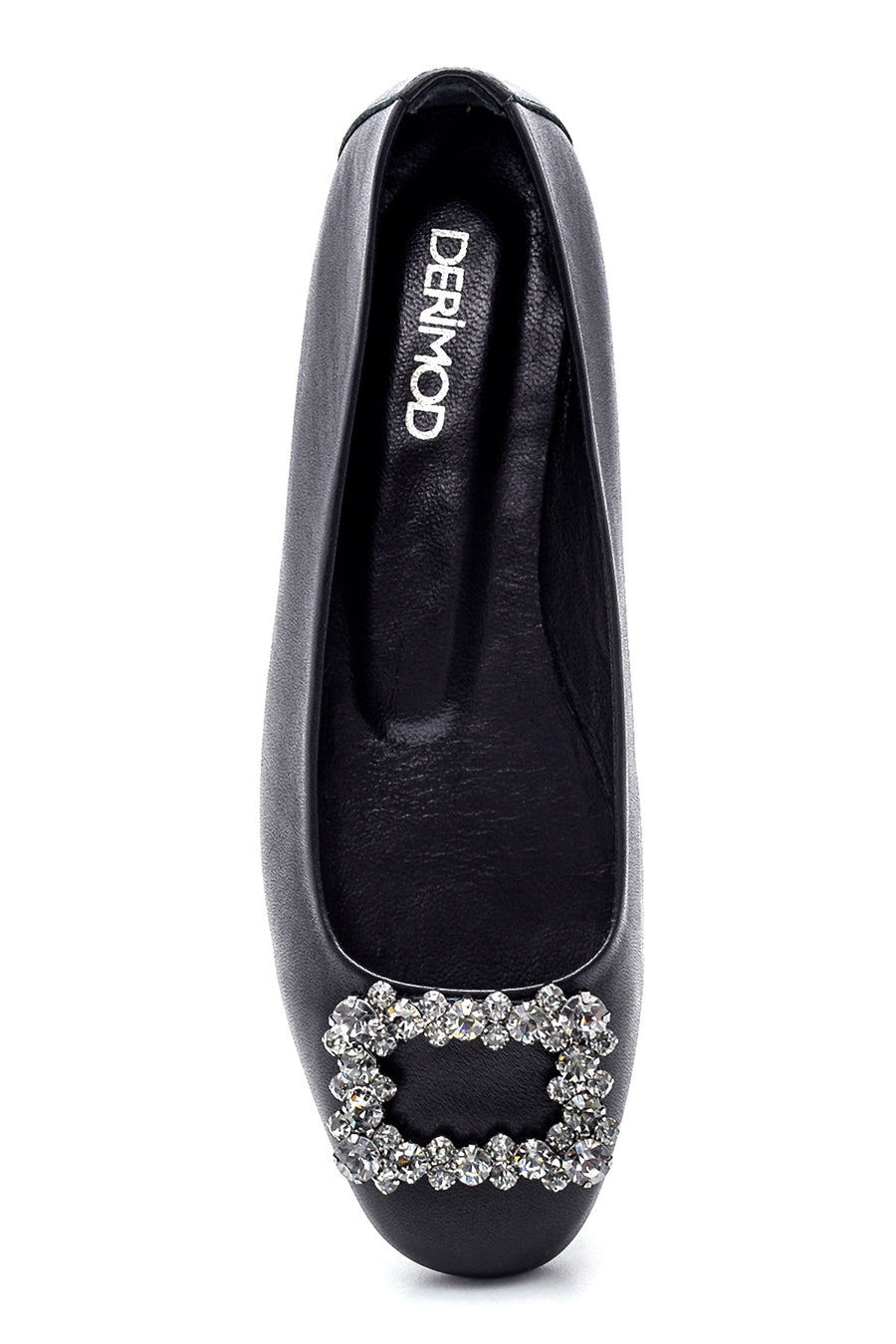 Women's Leather Stone Ballerinas