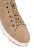 Erkek Bej Bağcıklı Süet Deri Sneaker | Derimod