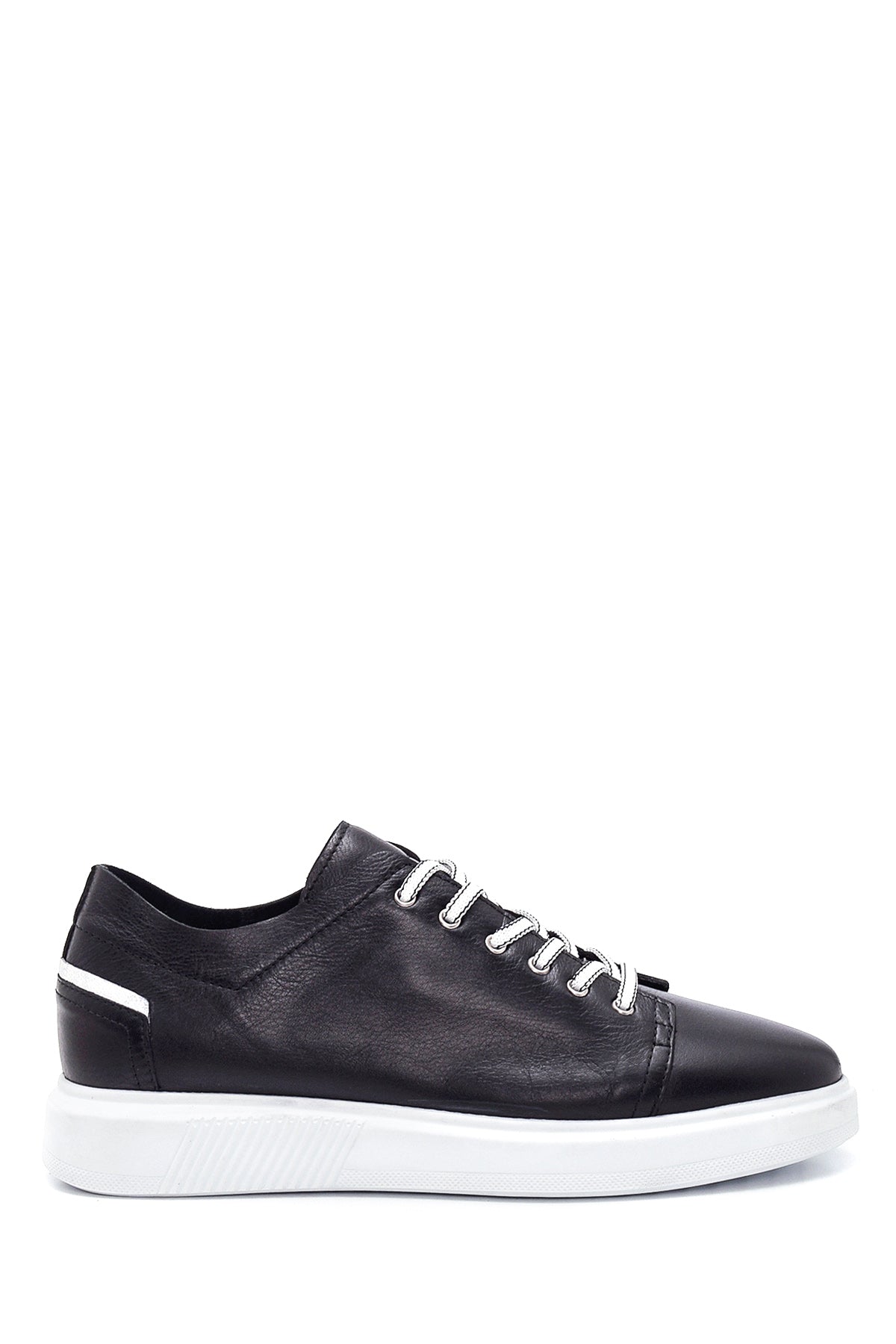 Men's Black Leather Sneaker 22SFD620418 | Derimod