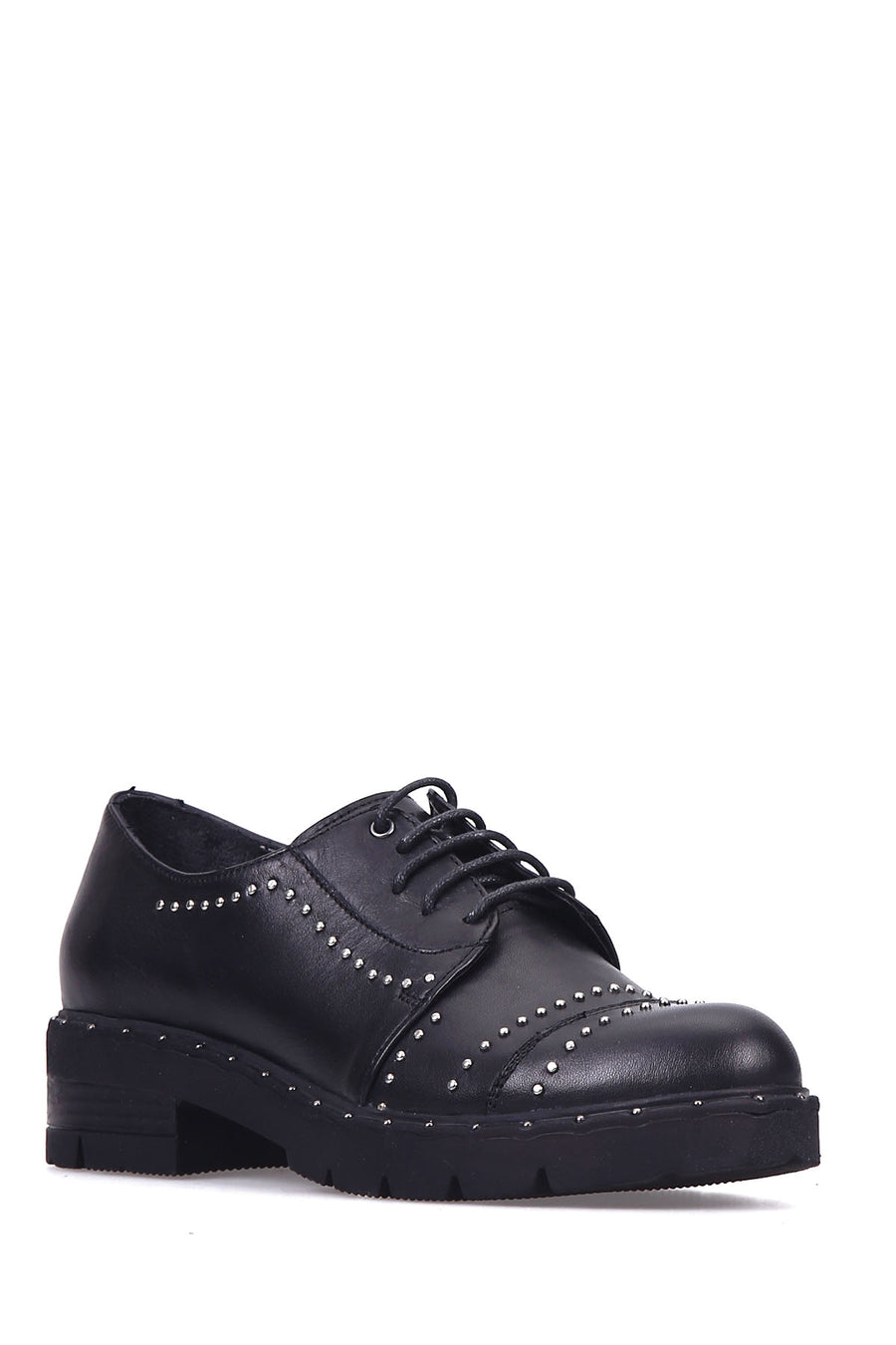 Studded Women's Leather Shoes