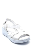 Women's Comfort Wedge Heel Leather Sandals | Derimod