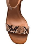 Women's Crocodile Patterned Heeled Shoes | Derimod