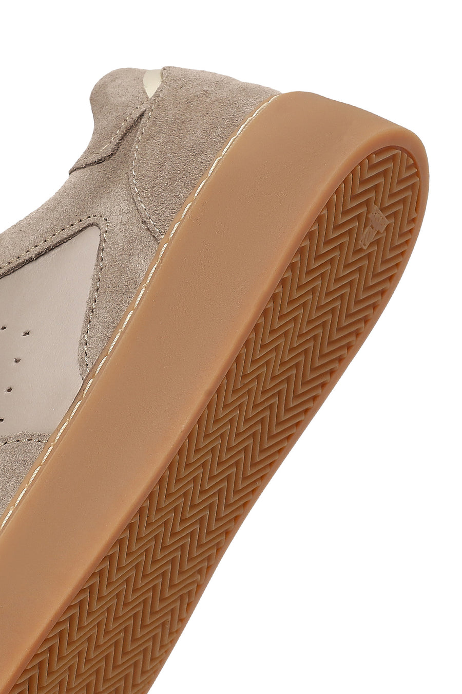 Kadın Vizon Bağcıklı Deri Sneaker