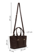 Woman Brown Long-Strap Printed Shoulder Bag | Derimod