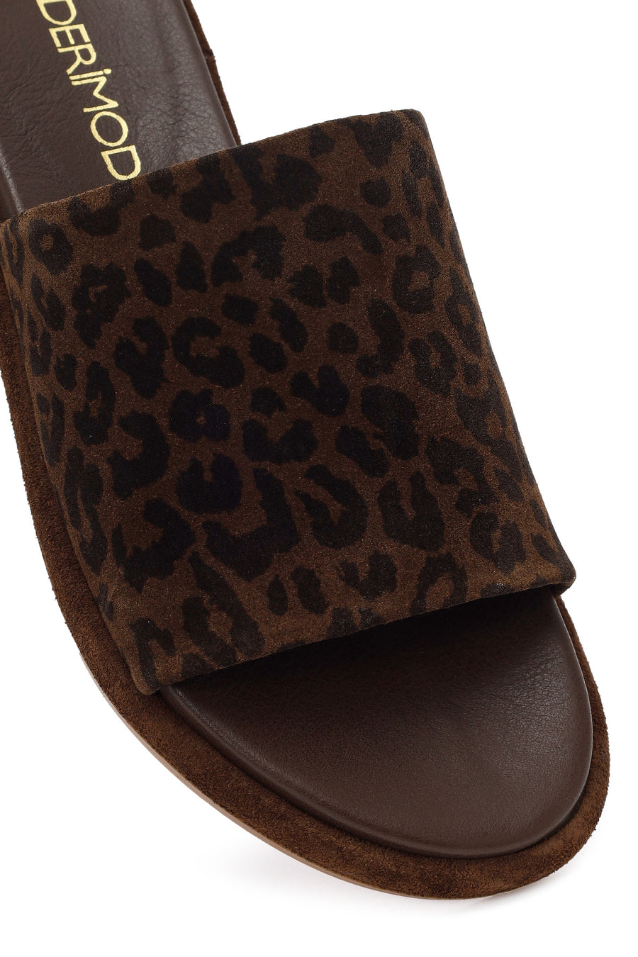 Women's Leopard Suede Leather Slippers