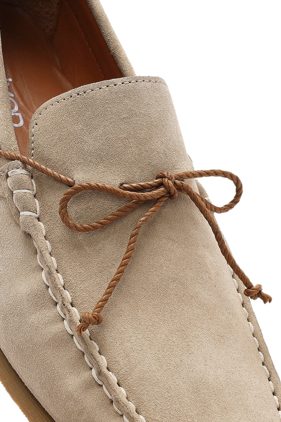 Men's Beige Suede Leather Casual Loafer