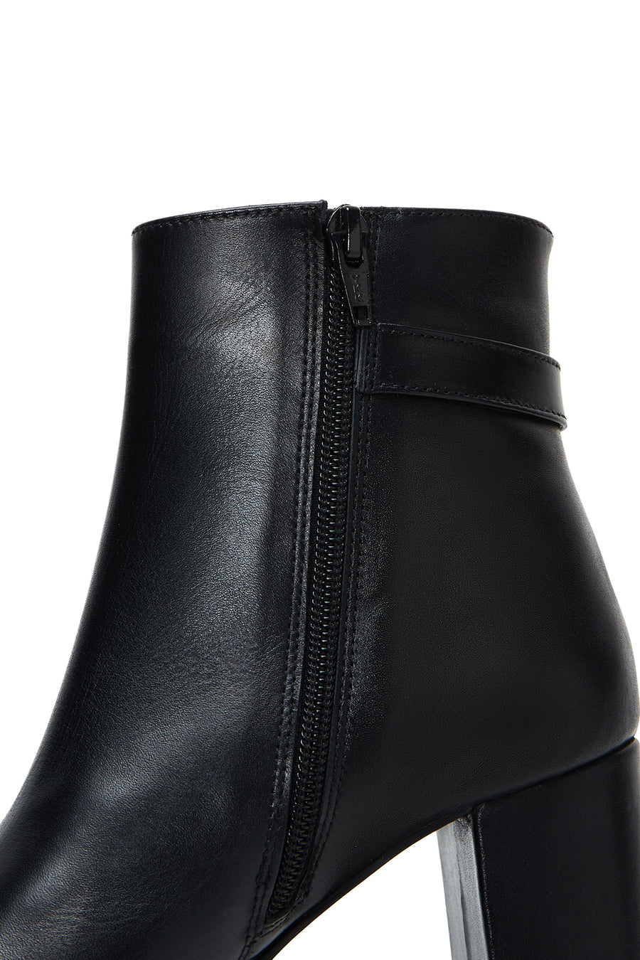 Women's Leather Buckle Boots
