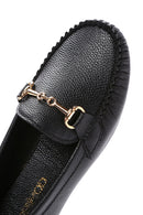 Kadın Siyah Toka Detaylı Loafer | Derimod