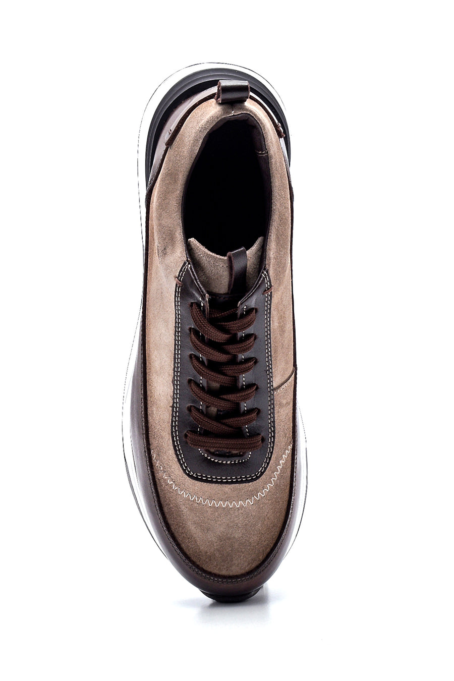 Men's Leather Suede Detailed Sneaker