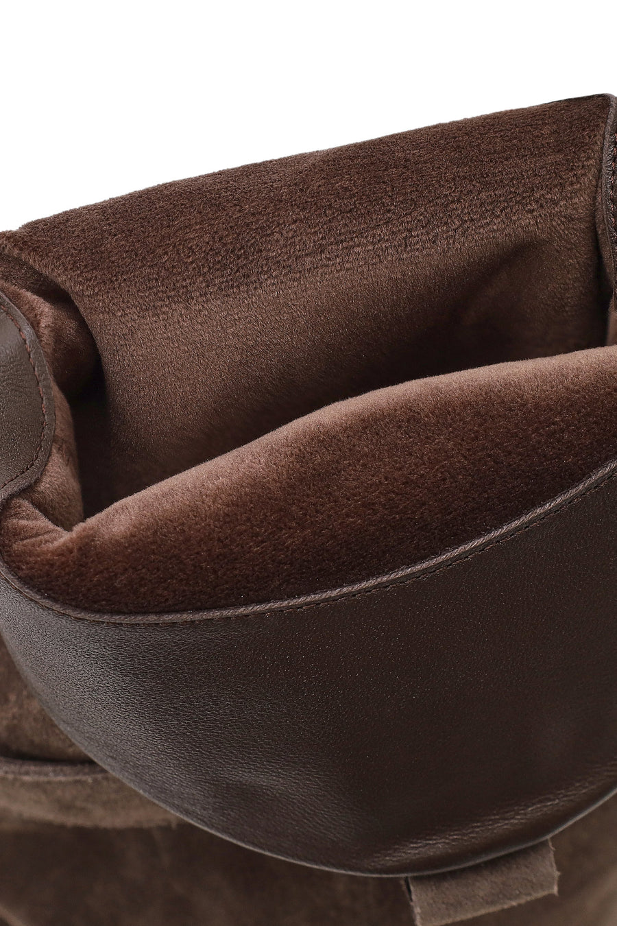 Woman Mink Thick-Heeled Suede Boot