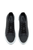 Erkek Gri Deri Kalın Tabanlı Sneaker | Derimod