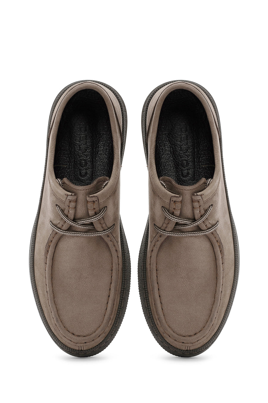 
Men's Mink Lace-Up Nubuck Leather Casual Shoes
