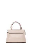 Women's Cream Long Strap Handbag with Accessory Detail | Derimod