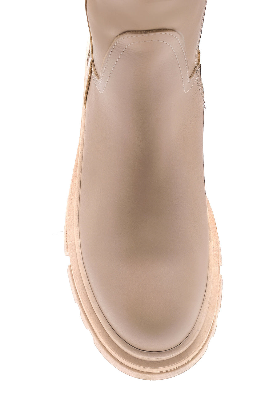 Women's Leather Zippered Boots
