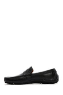 Men's Black Leather Loafer | Derimod