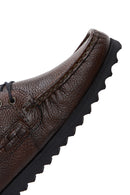Men's Brown Leather Short Boots | Derimod